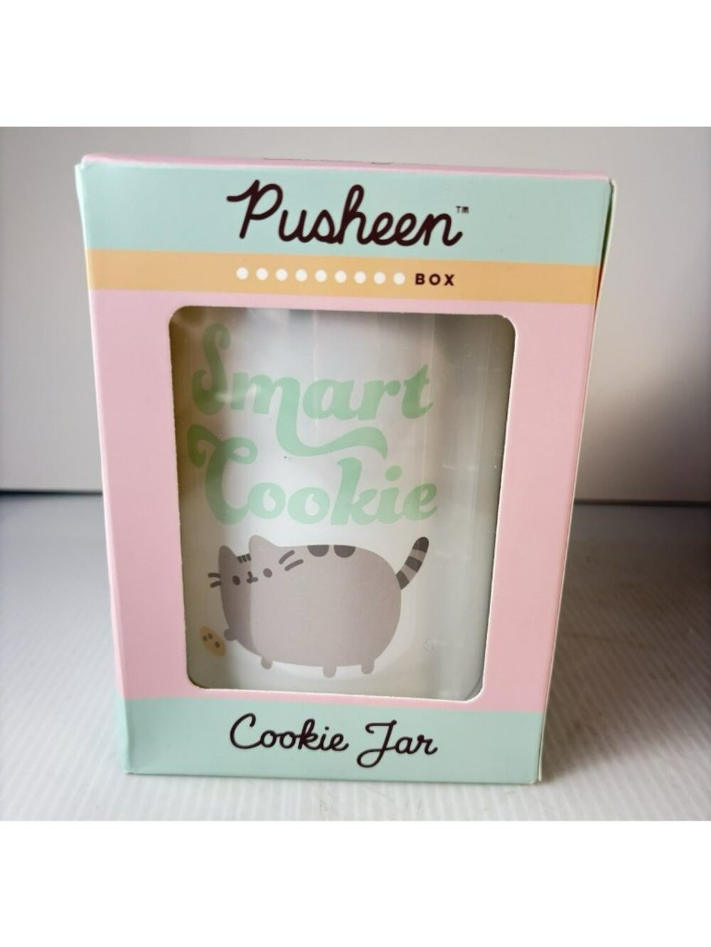 Pusheen Box Summer 2021 "Smart Cookie" Tin Cookie Jar New in Box